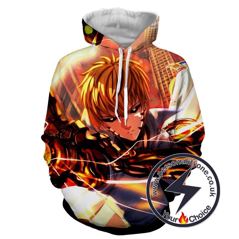 One Punch Man - Genos 3D - Hoodies